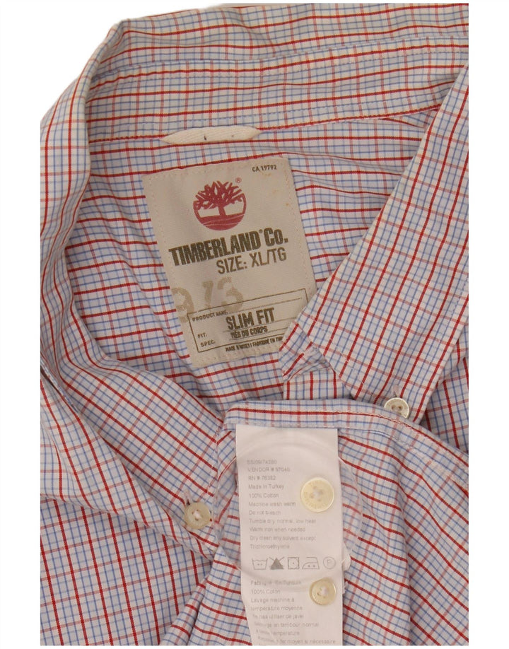 Cămașă Timberland Slim Fit XL Blue Check Bumbac