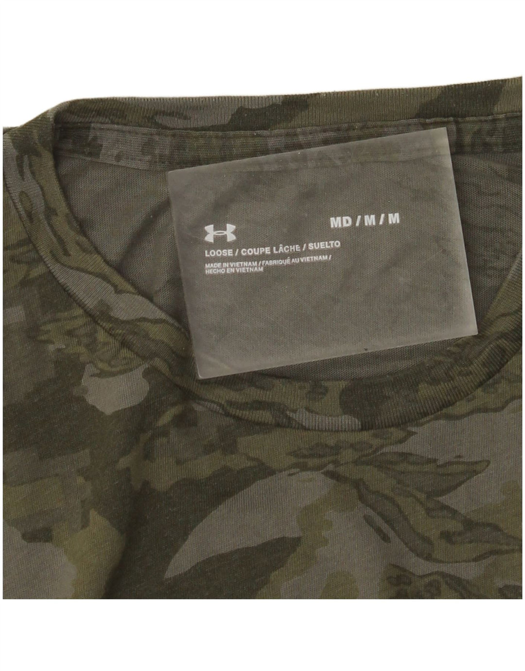 Tricou Under Armour pentru bărbați Top Medium Green Camouflage