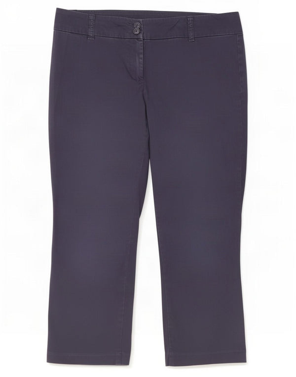 Pantaloni Capri drepti pentru femei Benetton IT 44 Medium W32 L22 Bleumarin