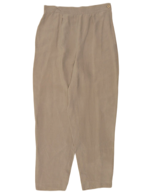 Pantaloni casual de damă vintage cu talie înaltă IT 44 Medium W28 L27 Gri