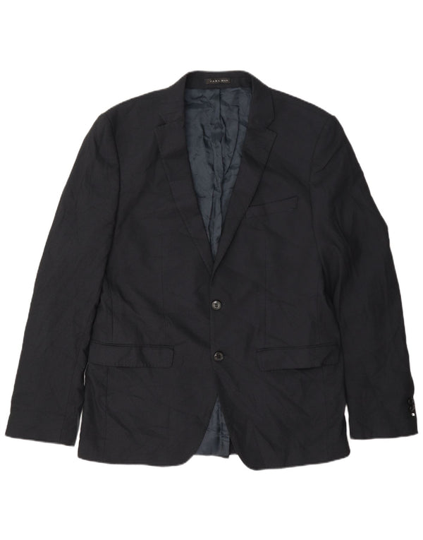 Blazer pentru bărbați Zara cu 2 nasturi EU 52 Mare Bleumarin