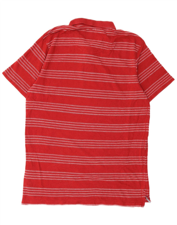 Tricou polo pentru bărbați Weird Fish, bumbac cu dungi roșii