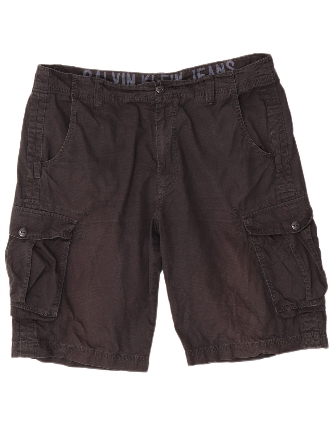 Pantaloni scurți cargo pentru bărbați CALVIN KLEIN W36, bumbac negru mare