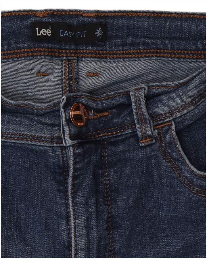 Blugi Capri pentru femei Lee US 10 Large W30 L23 Blue Bumbac