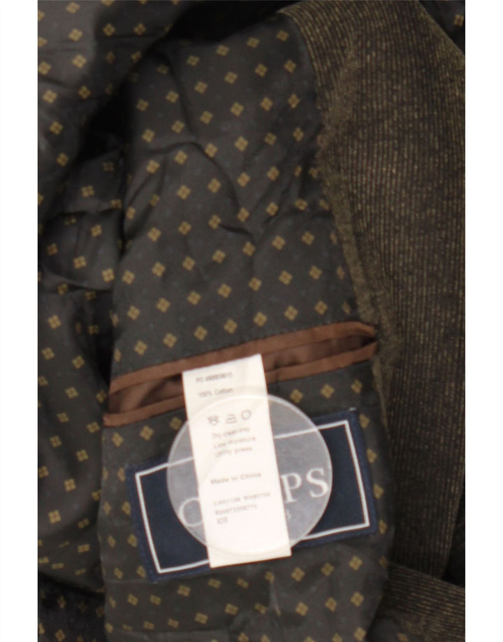 Chaps Mens 2 Button Corduroy Blazer Jacket UK 40 Large  Brown Cotton
