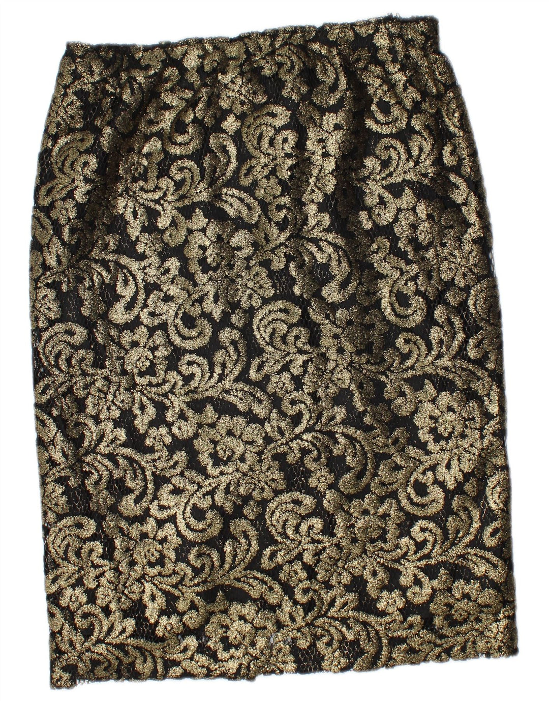 Fusta creion vintage pentru femei W30 Medium Gold Paisley