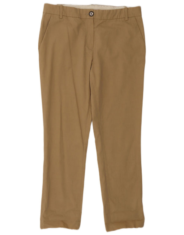Pantaloni chino drepți Lacoste pentru femei Mărimea 40 Mediu W30 L28 Bej Bumbac