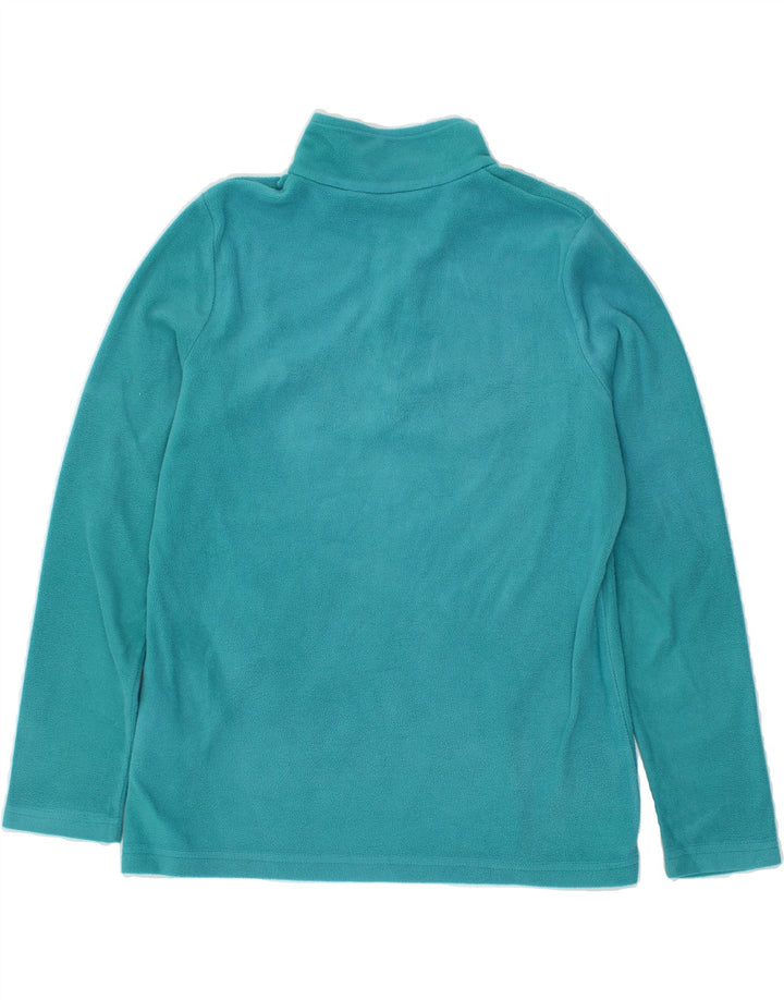 REGATTA Womens Zip Neck Fleece Jumper UK 12 Medium  Blue Polyester Vintage Regatta and Second-Hand Regatta from Messina Hembry 