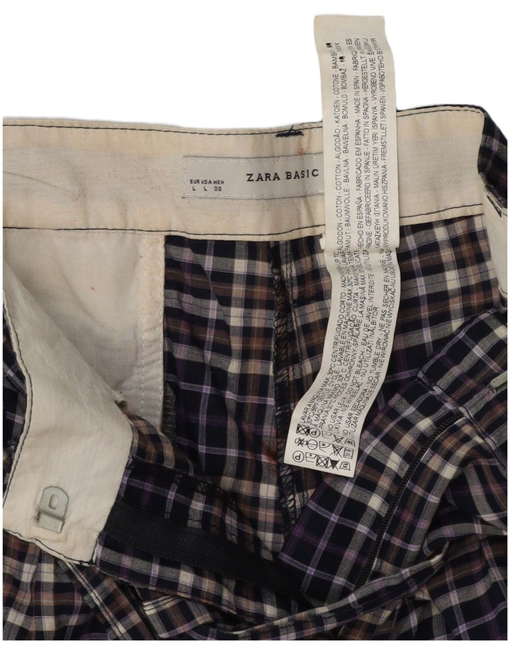 Pantaloni scurți chino pentru bărbați Zara, mari W30, bleumarin, din bumbac