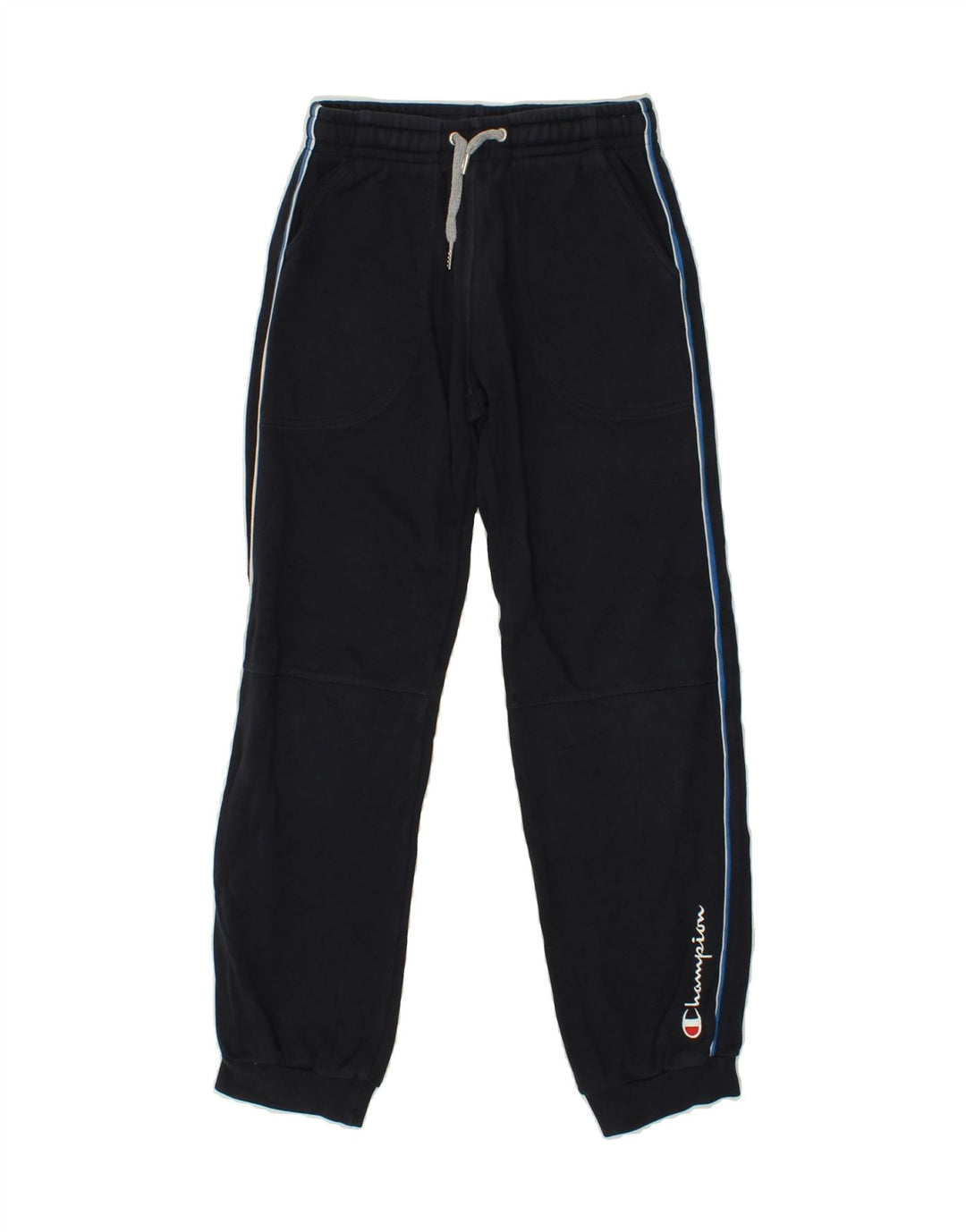 CHAMPION Boys Tracksuit Trousers Joggers 9-10 Years Medium Navy Blue Vintage Champion and Second-Hand Champion from Messina Hembry 