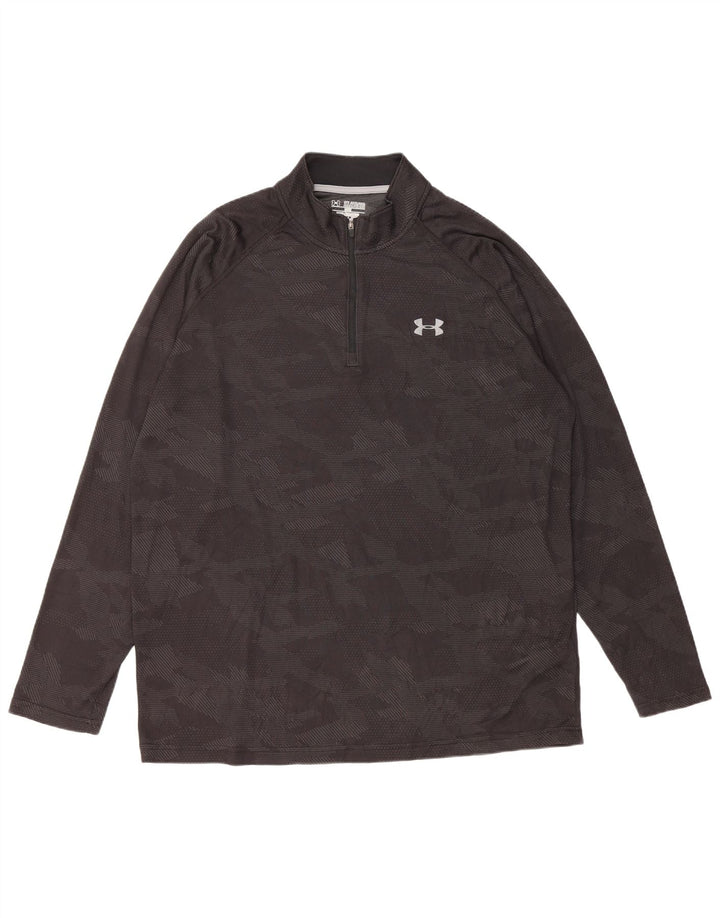 Pantalon de trening pentru bărbați UNDER ARMOUR Heat Gear Pullover 2XL Camuflaj negru