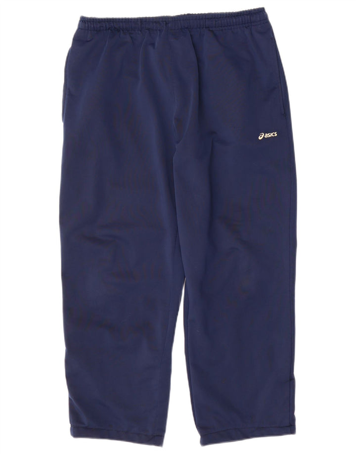 Pantaloni de trening Asics Crop pentru bărbați, mari, albastru, poliester