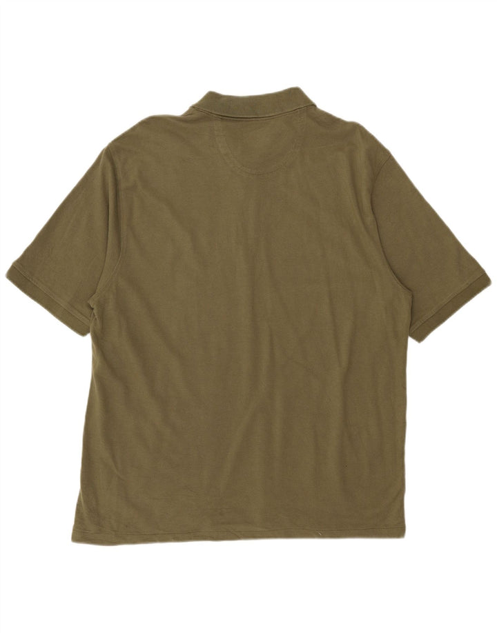Tricou polo Izod Heritage pentru bărbați, bumbac kaki mare