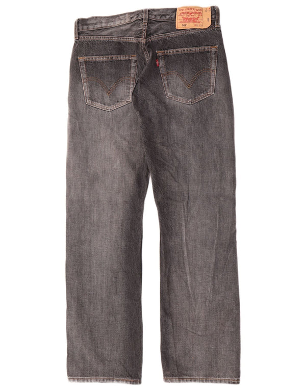 Blugi drepti pentru bărbați Levi's 501 W32 L30 bumbac gri
