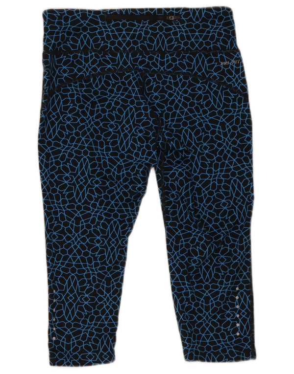 Leggings Capri Dri Fit Nike pentru femei UK 6 XS bleumarin poliester geometric