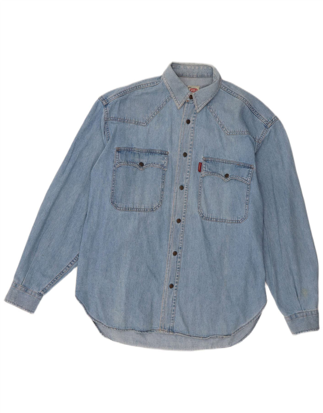 Camasa Barbati Cassuci Denim Bumbac Mic Albastru