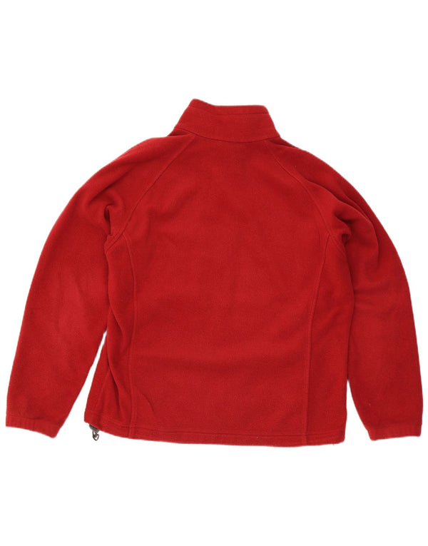 Jachetă fleece oversized Columbia pentru femei UK 16 Poliester roșu mare