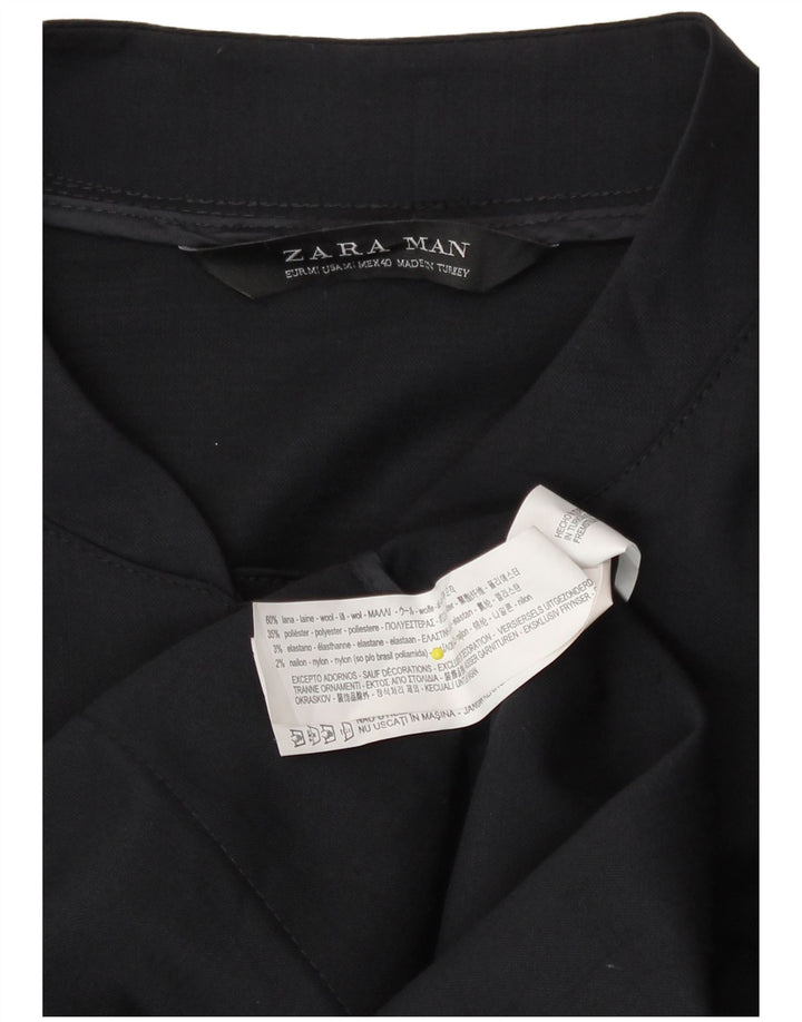 Bomber pentru bărbați Zara UK 38 Mediu Lână bleumarin