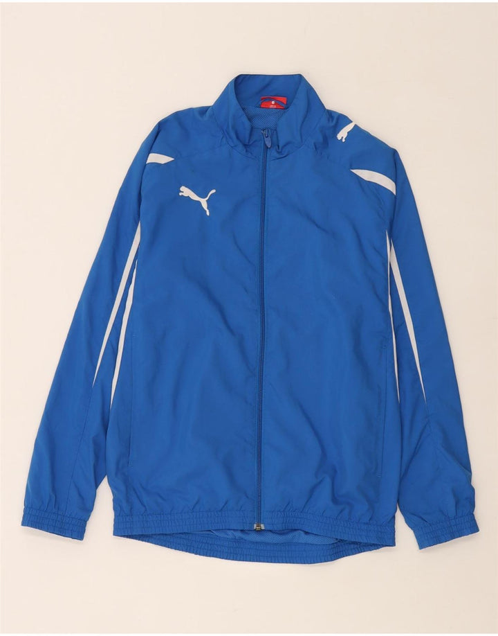 Jachetă de trening Puma pentru băieți 13-14 ani, albastru, color block