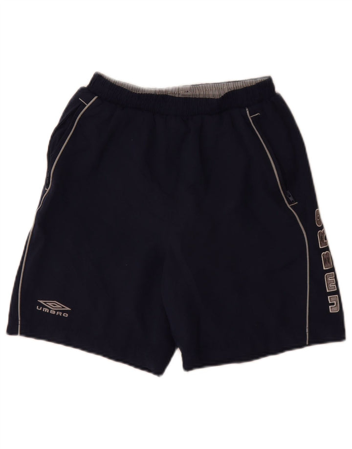 Umbro Băieți Pantaloni Scurt Sport Grafic 9-10 Ani Mediu Bleumarin Poliester