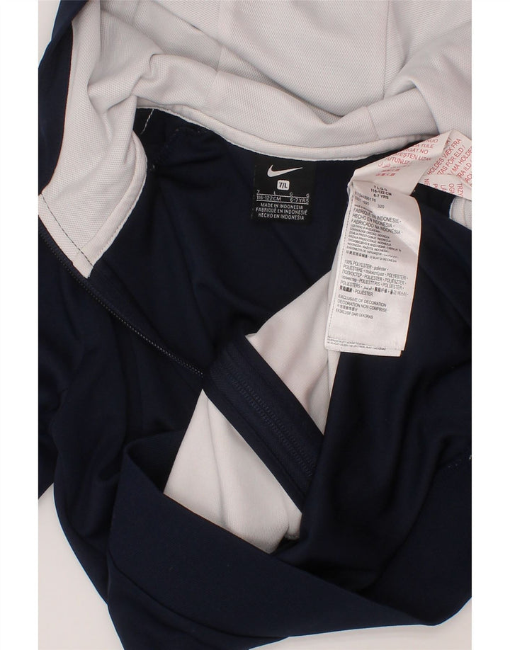 Pulover NIKE pentru băieți, cu fermoar, 6-7 ani, mare, albastru bleumarin