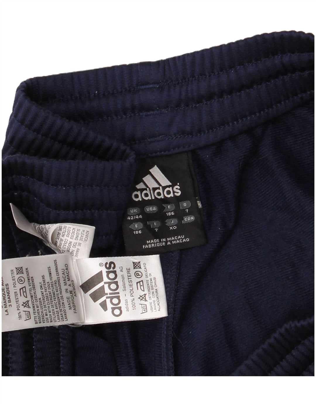 Pantaloni de trening ADIDAS pentru bărbați Marea Britanie 42/44 Poliester mare bleumarin
