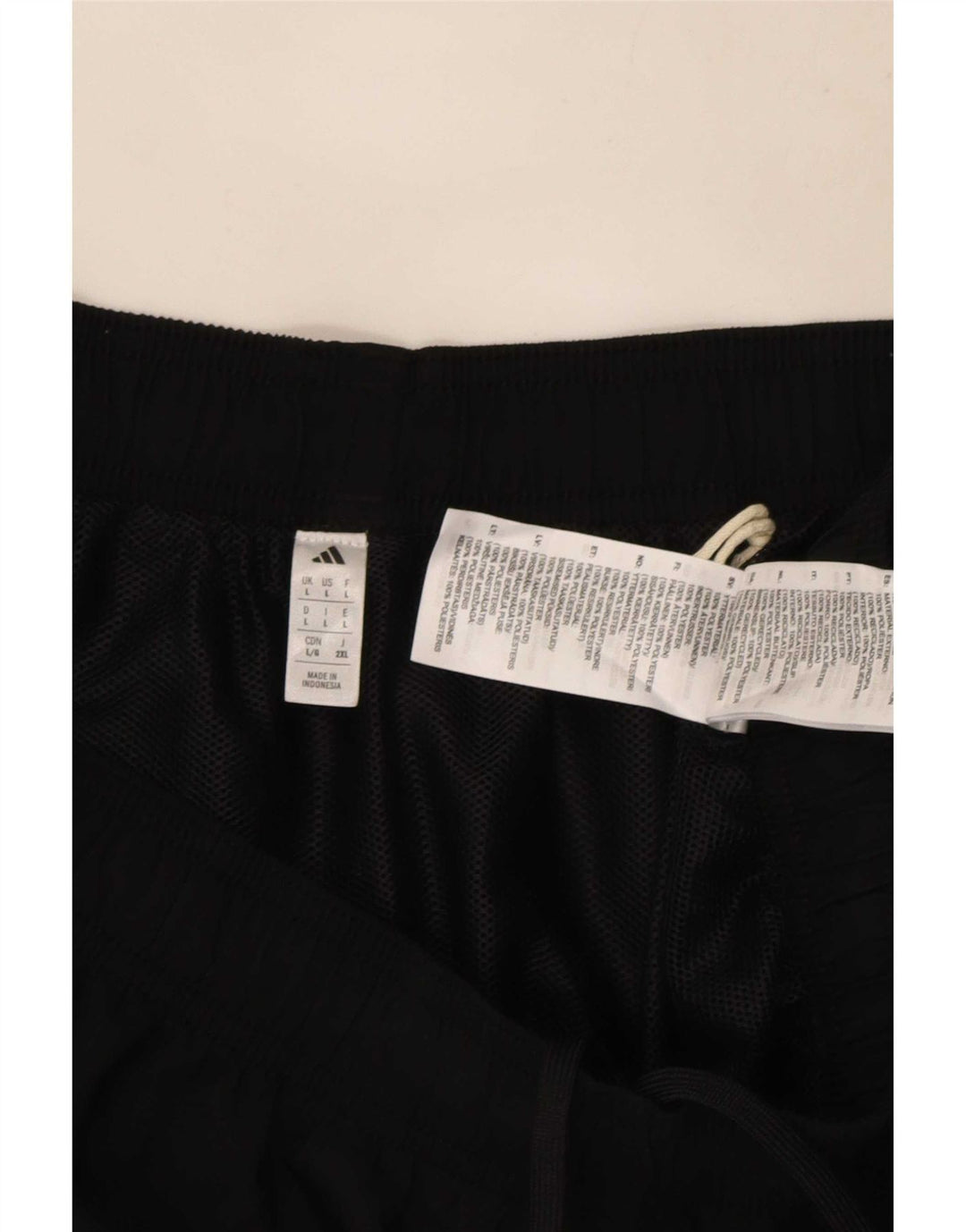 Pantaloni scurți sport pentru bărbați Adidas, mari, negru, poliester