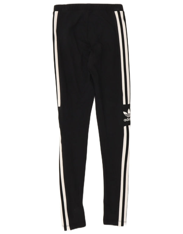 Leggings grafic Adidas pentru femei UK 4 XS bumbac negru