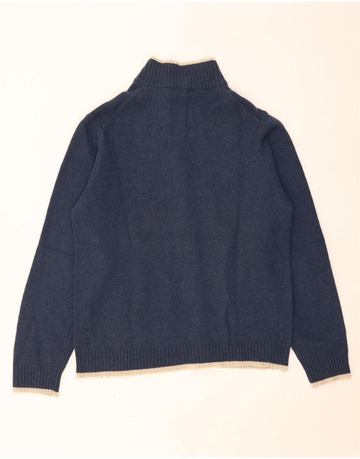 Pulover cardigan pentru femei Sergio Tacchini Marea Britanie 16 Lână de miel bleumarin mare