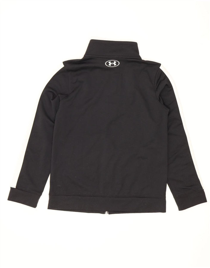 Jachetă de trening Under Armour pentru băieți 9-10 ani, mediu negru, color block