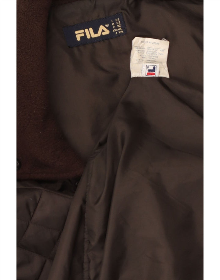 Jachetă matlasată FILA pentru bărbați IT 52 2XL Maro Poliamidă