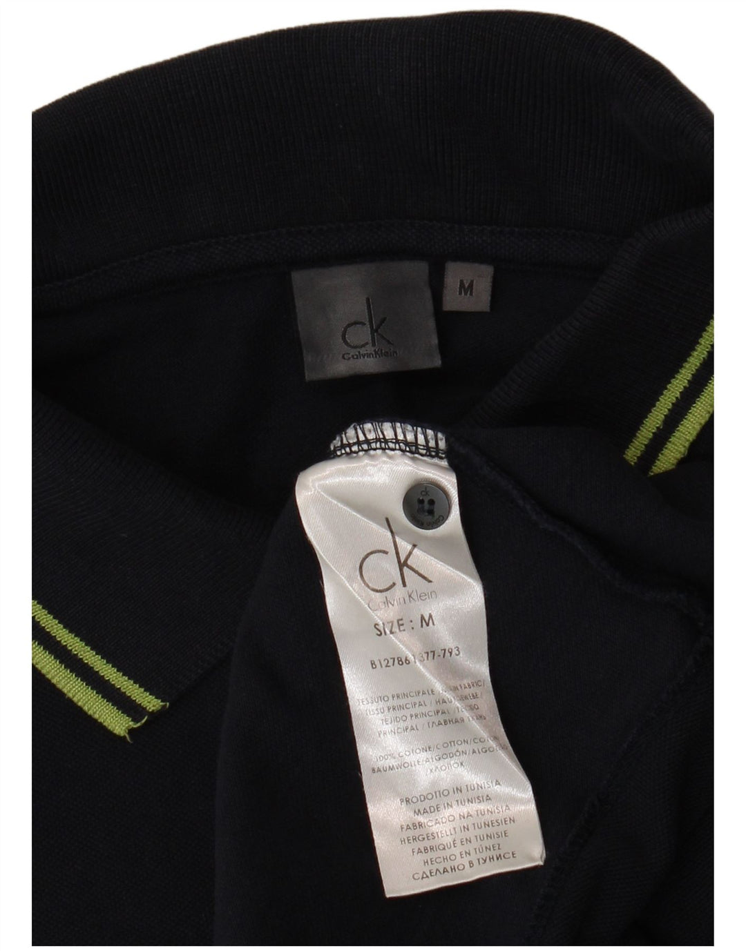 Cămașă polo CALVIN KLEIN pentru bărbați, bumbac albastru bleumarin mediu