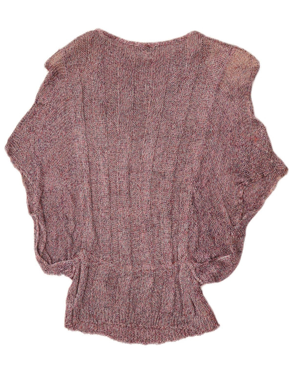 Pulover pentru femei Missoni, cu gât de barcă și liliac, UK 16, mare, mov, pete