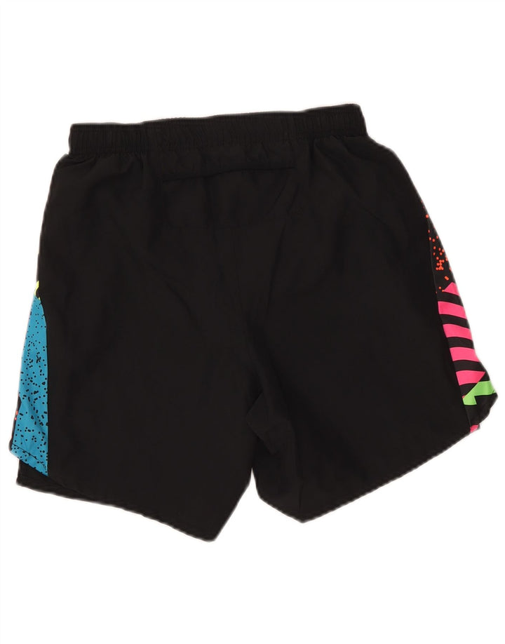 Pantaloni scurți sport Nike Dri Fit Graphic pentru femei, mici, negru