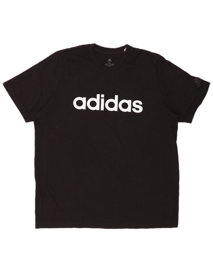 Tricou grafic ADIDAS pentru bărbați Top XL bumbac negru