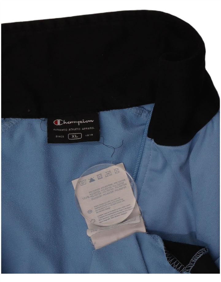 Jachetă de trening pentru bărbați Champion, XL, poliester color block, albastru