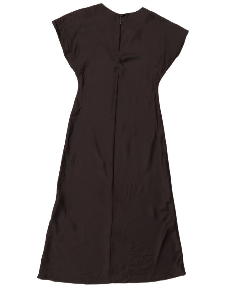 Rochie Maxi pentru Damă Zara UK 12 Medium Negru Poliester
