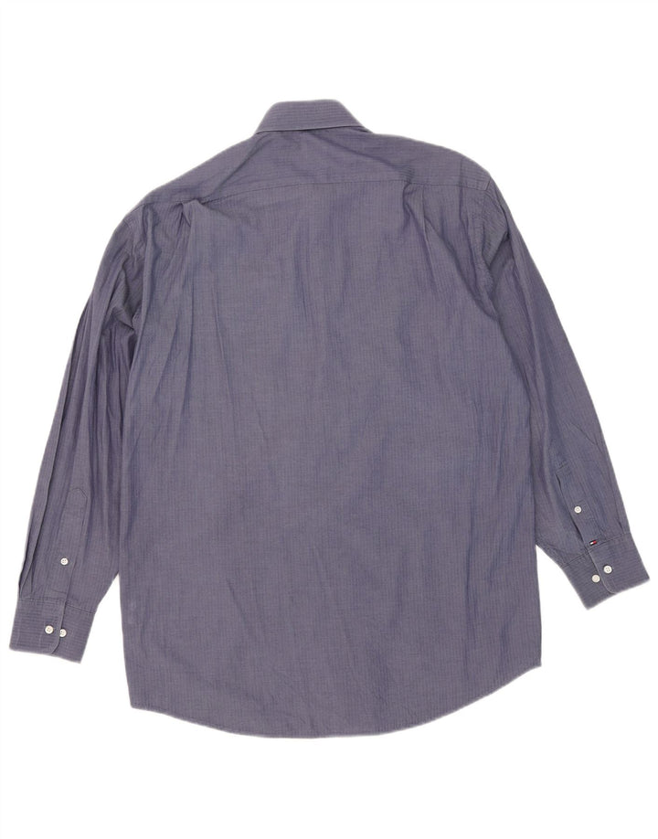 Cămașă pentru bărbați Tommy Hilfiger Mărimea 15 1/2 Mediu Bluemarin Herringbone