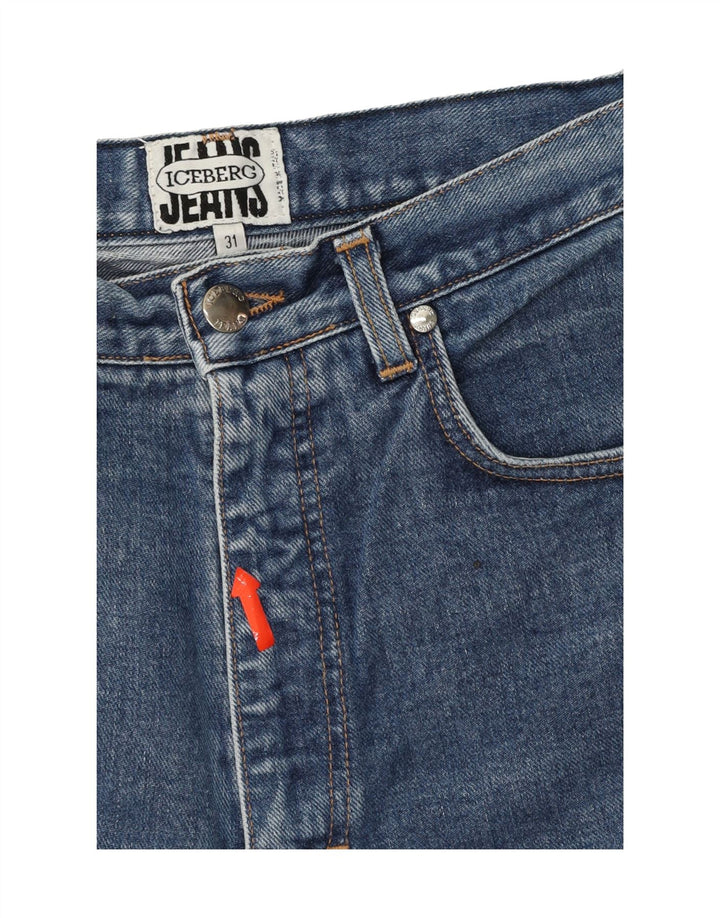 ICEBERG Mens Slim Jeans W31 L32 Blue Cotton Vintage Iceberg and Second-Hand Iceberg from Messina Hembry 