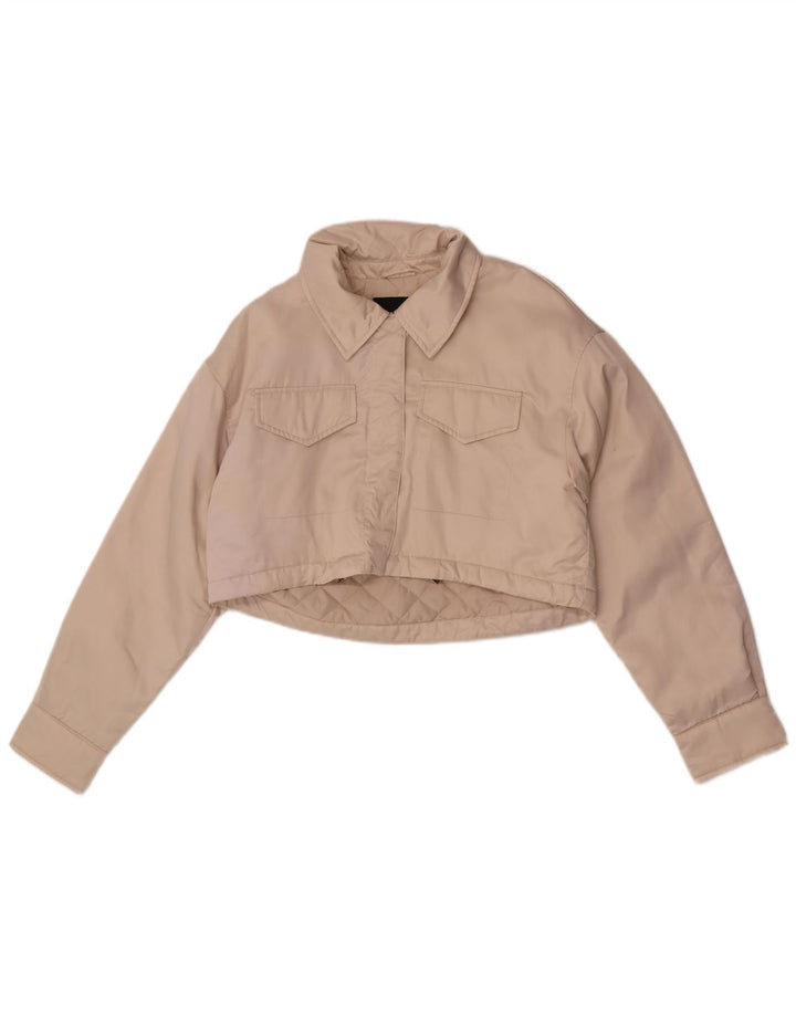 Jachetă Bolero supradimensionată pentru femei Zara UK 6 XS Poliester alb