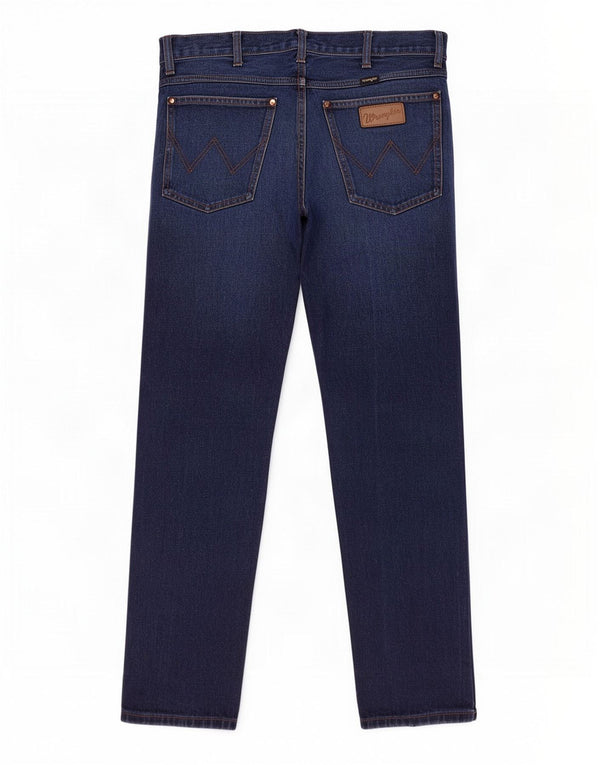 Blugi drepti pentru bărbați Wrangler W32 L32 Bumbac albastru