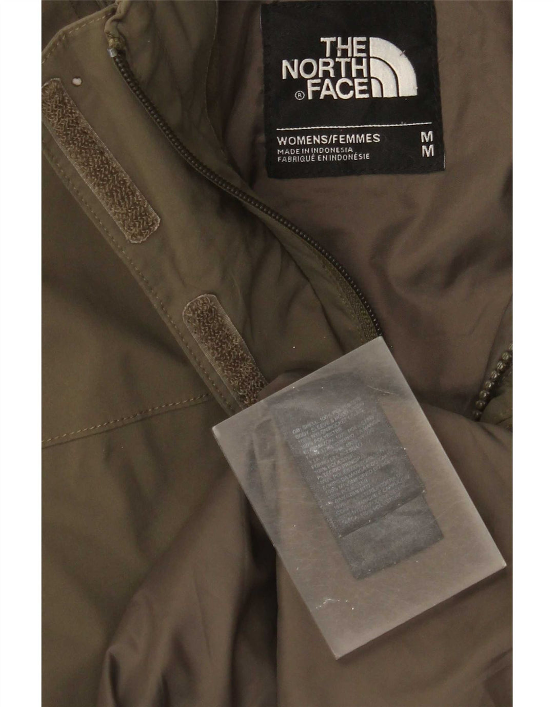 Jachetă Windbreaker pentru femei cu glugă The North Face UK 14 Medium Khaki