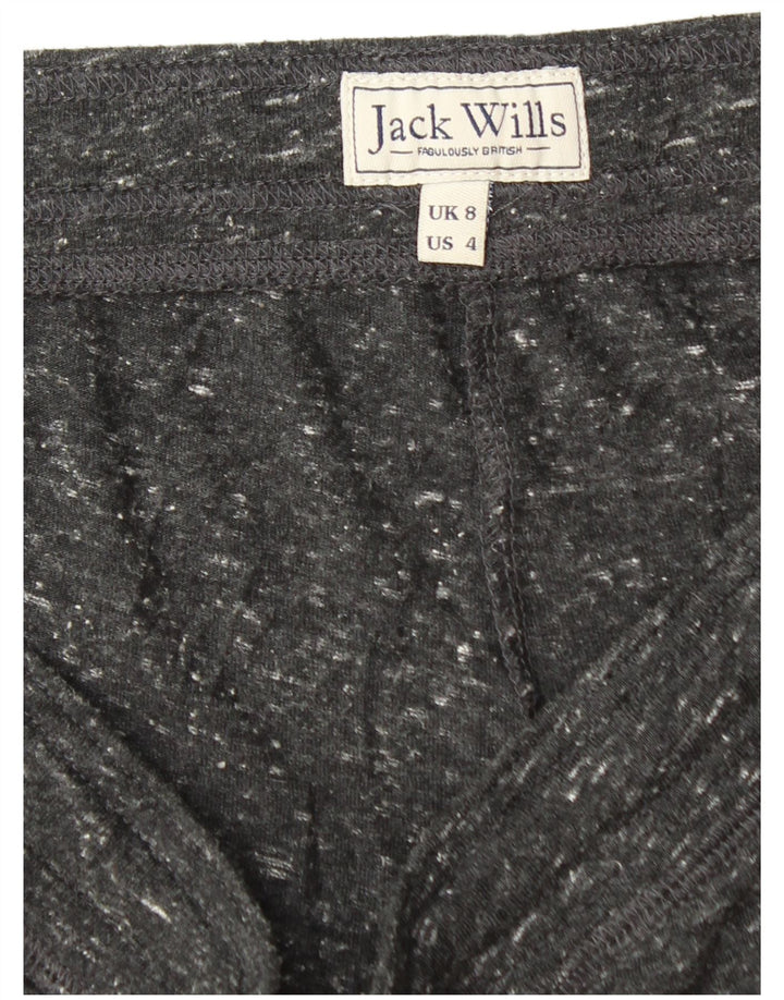 Pantaloni scurti sport Jack Wills pentru femei UK 8 Small Black Flecked Polyester