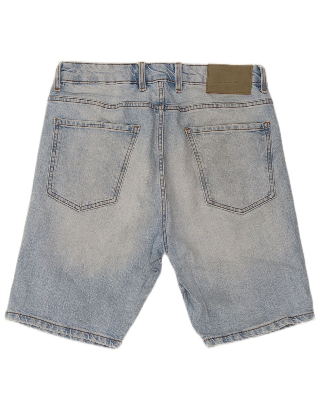 Pantaloni scurți din denim pentru bărbați Zara EU 42 Large W32 Blue Bumbac