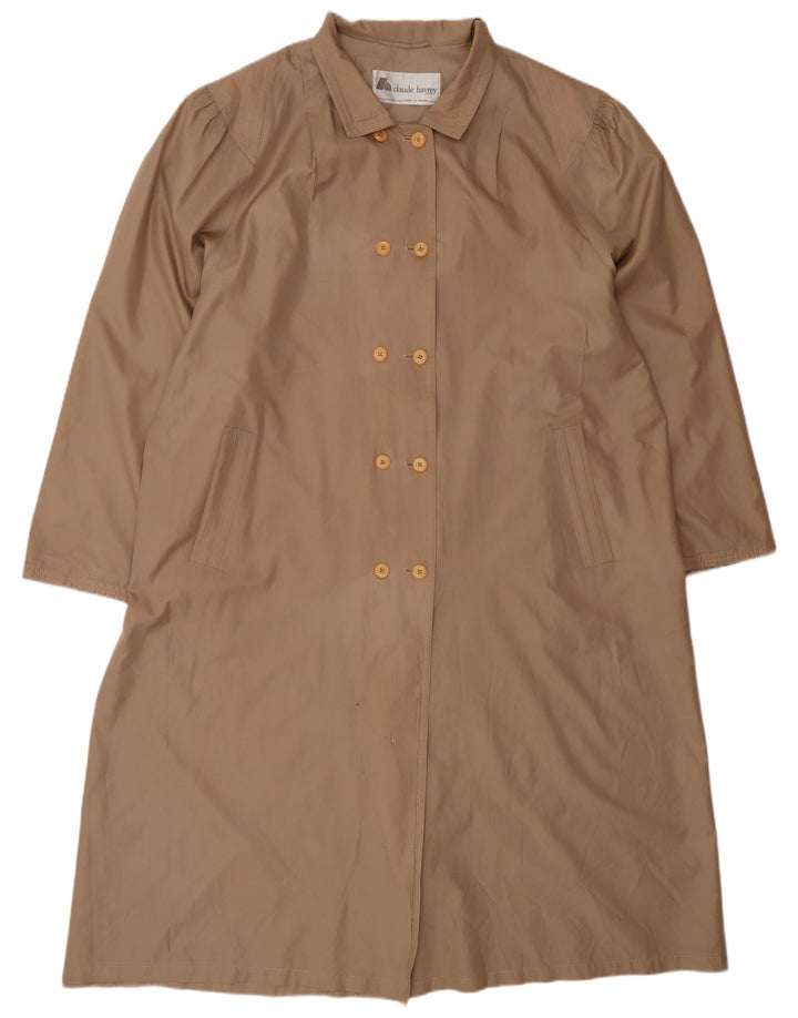 Claude Havrey haină supradimensionată pentru femei, cu două piept, EU 52 4XL maro