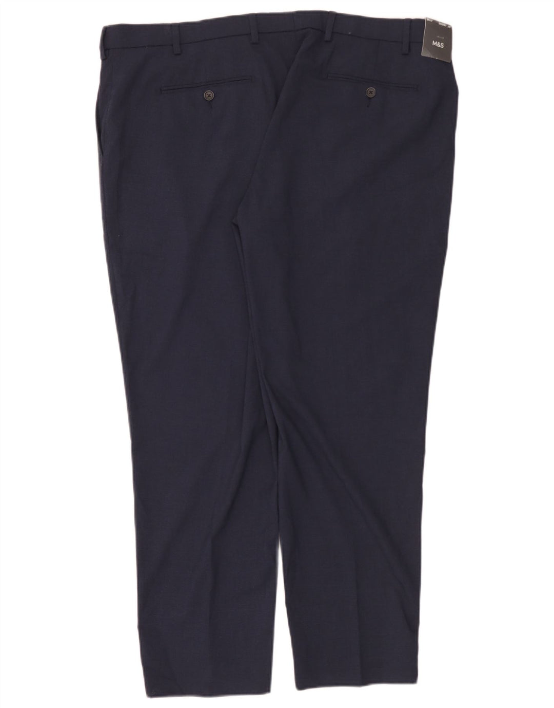 Pantaloni chino pentru bărbați Marks & Spencer L42 L29 Poliester bleumarin