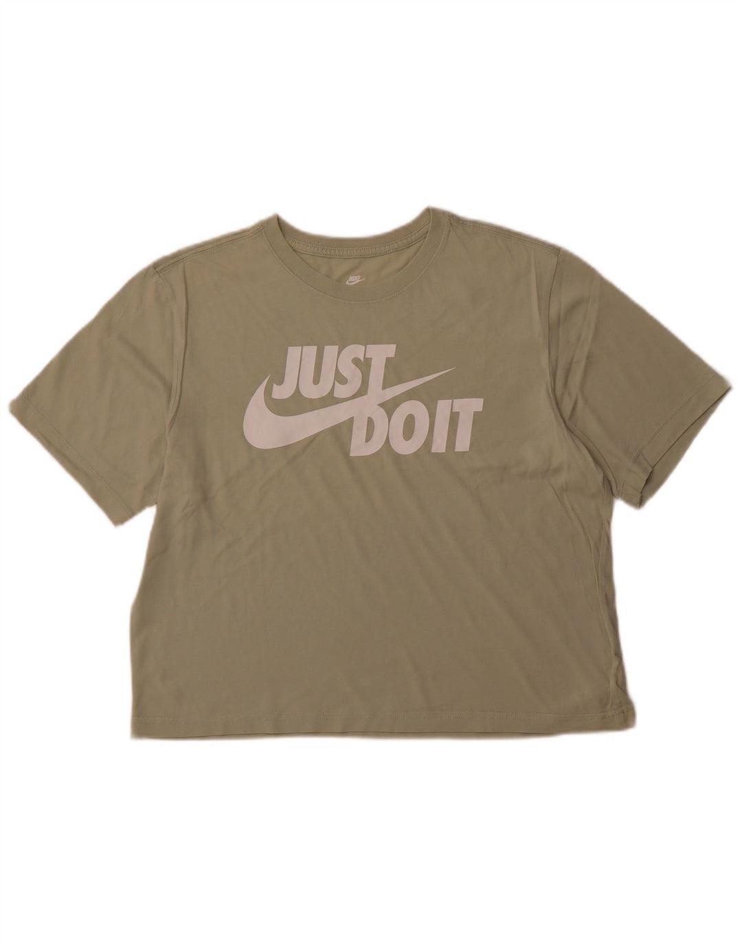 Tricou crop grafic pentru femei NIKE Top UK 14 Medium Green