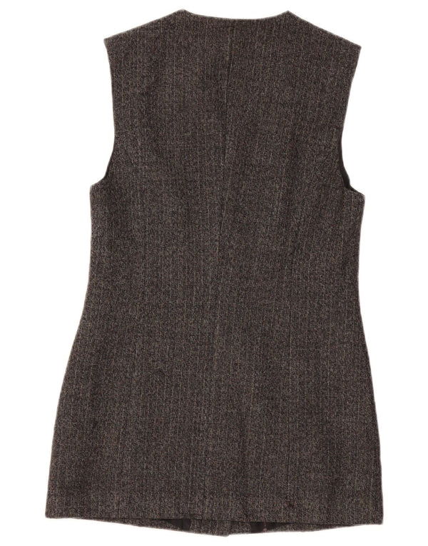 Jachetă pentru femei BENETTON cu paragate UK 10, gri mic, cu dungi