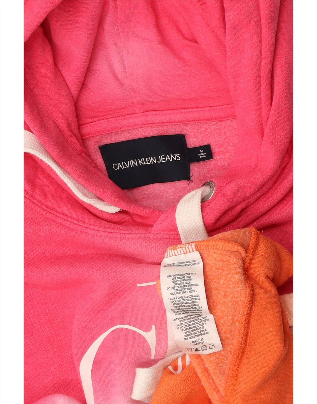 CALVIN KLEIN Pulover supradimensionat pentru femei UK 14 Medium Multicolor
