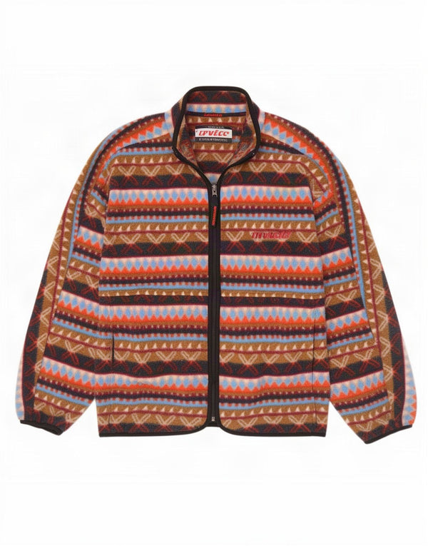 Jachetă pentru bărbați Invicta Fleece UK 40, mare, multicoloră, geometrică, poliester